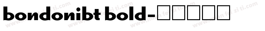 bondonibt bold字体转换